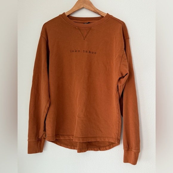 Outfitter Trading Co Other - Outfitter Trading Co Women's Small Lake Tahoe Crewneck Sweatshirt Orange Burnt